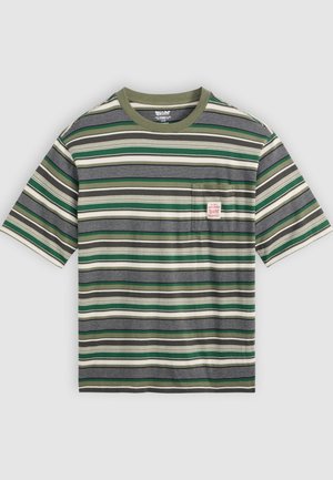 Levi's® Workwear WORKWEAR TEE - Osnovna majica kratkih rukava - darlin stripe four leaf clover
