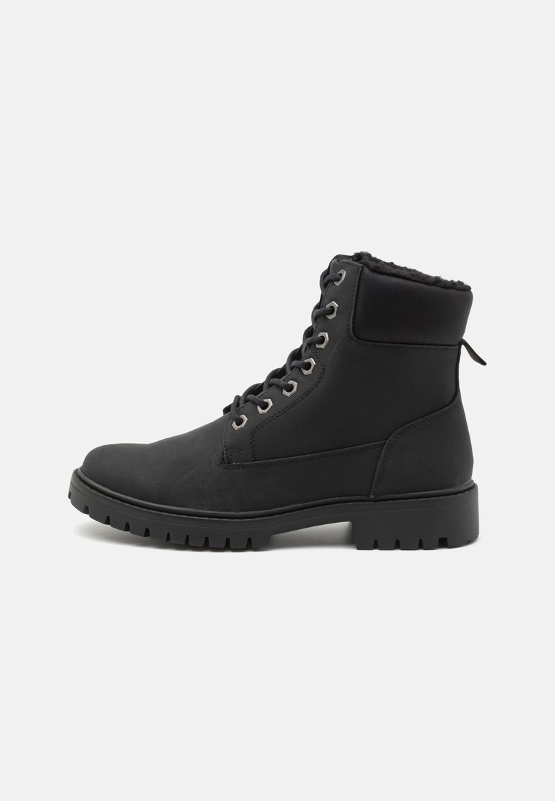 Bottines Mustang Pour Femme - Classiques à Lacets En Simili Cuir Avec Doublure Polaire