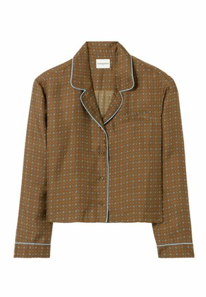 IMPRIMÉE - Blusa - cravate marron