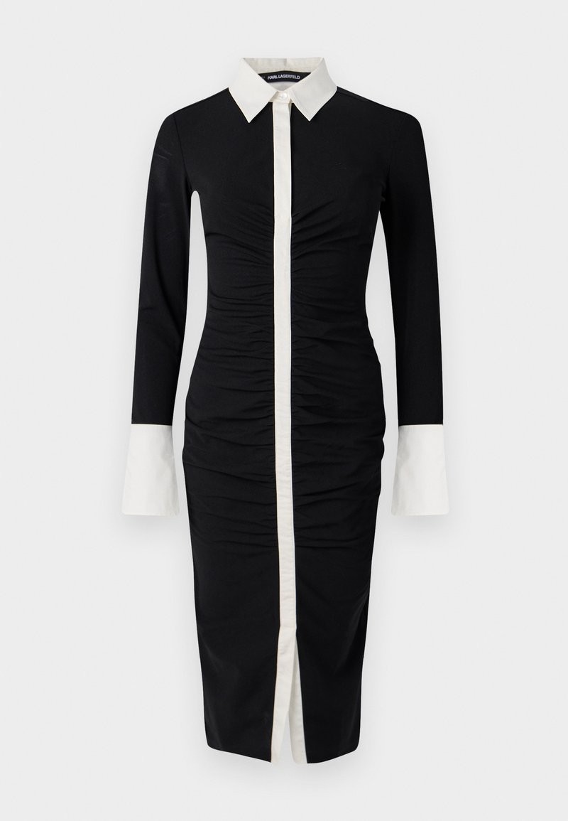 KARL LAGERFELD DRESS - Day dress - white/black/black - Zalando.ie KARL LAGERFELD DRESS - Day dress - white/black/black - Zalando.ie