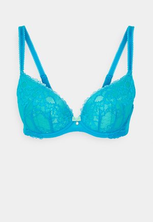 SEXY PLUNGE - Push-up bra - blue/mint