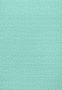 Helles Mintgrün-Dekostoff mit strukturiertem Muster, das erhöhte geometrische Formen und eine weiche Erscheinung aufweist. Ideal für Polsterung oder Dekoration.