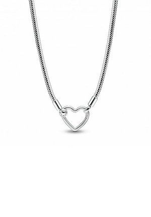 Collier - argentée couleur