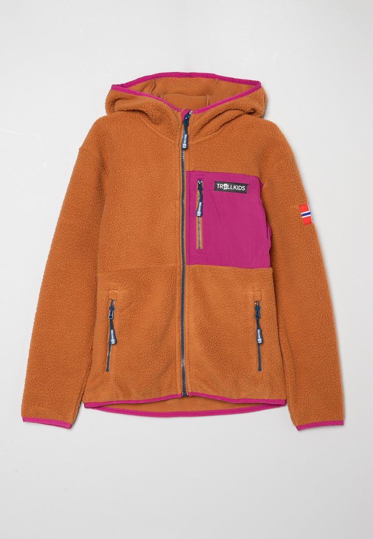 Trollkids Fleecejas oranje Trollkids Fleecejas oranje