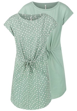 ONLY S/S 2 PACK - Jerseyjurk - chinois green