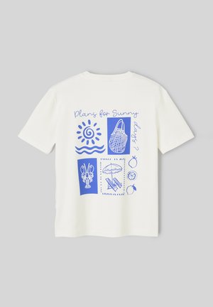 BZB, T-SHIRT IMPRIMÉ DEVANT/ DOS - T-shirt imprimé - blanc écru