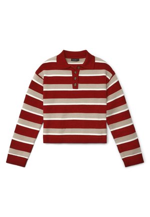 A RIGHE - Polo - var rosso scuro