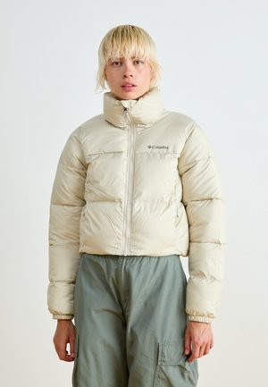PUFFECT CROPPED - Winter jacket - dark stone
