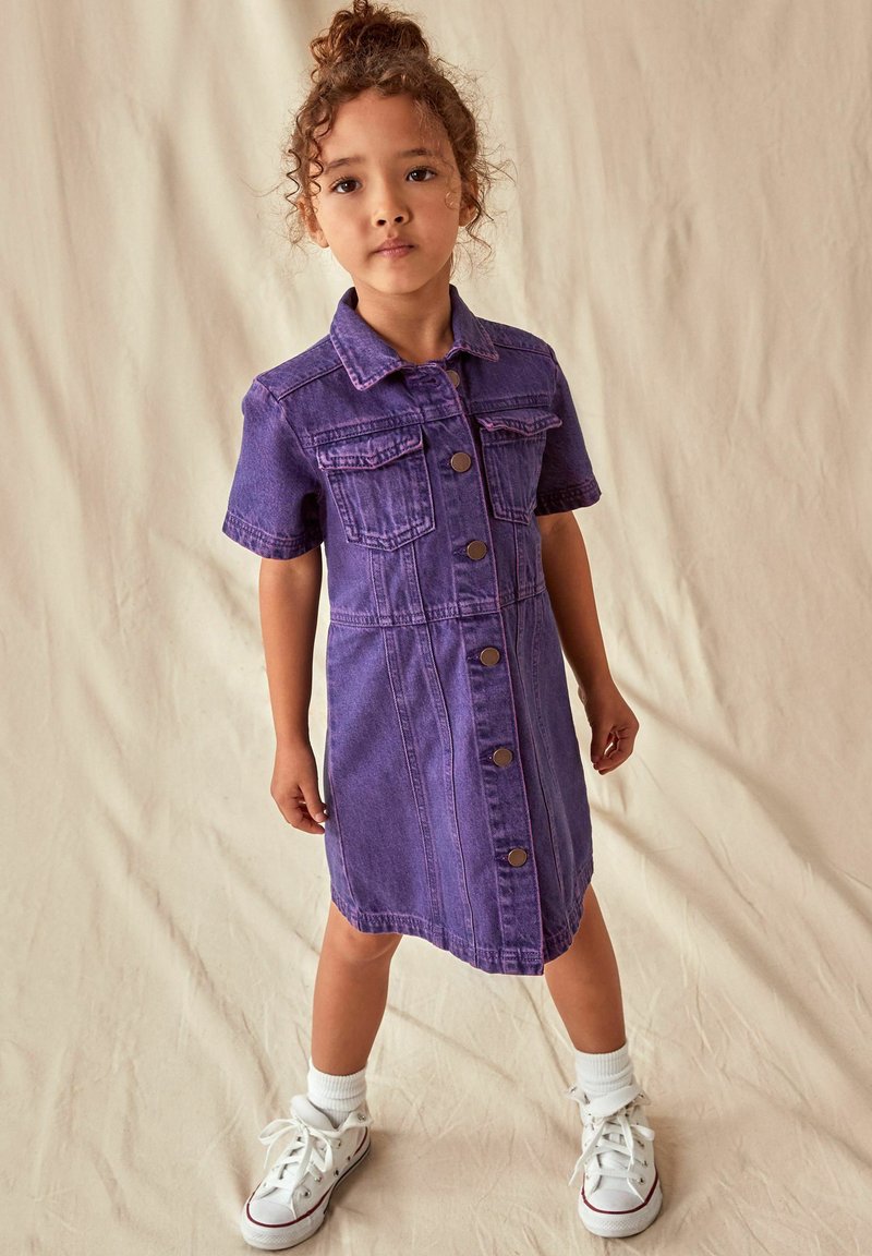 Next Džinsa auduma kleita - purple overdye