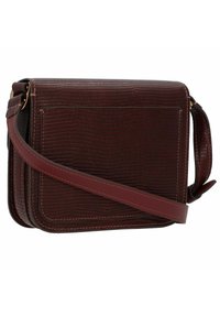Fossil Lennox handtas voor dames, klein Schoudertas met klep, gladde koeienhuid, roze, L: 17.8 cm, B: 4.4 cm, H: 12.7 cm, ZB1926665