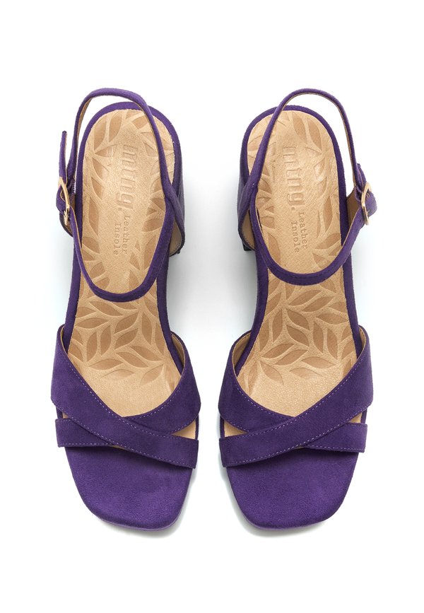 High heeled sandals - afelpado violet4
