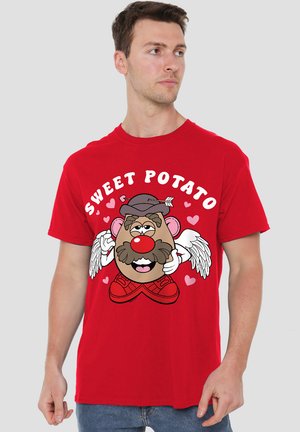 POTATO HEAD VALENTINE S DAY SWEET - Print T-shirt - red