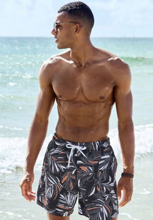 Swimming shorts - schwarz bedruckt