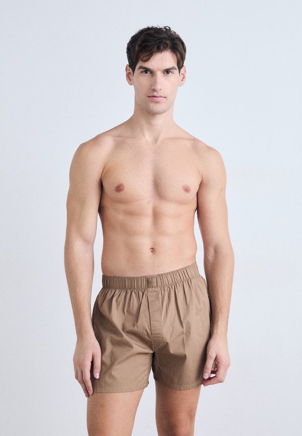 BOXER SLIM COTTON POPLIN - Boxer shorts - soft mocha