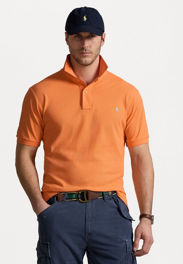 THE ICONIC MESH POLO SHIRT - Polo shirt - classic peach