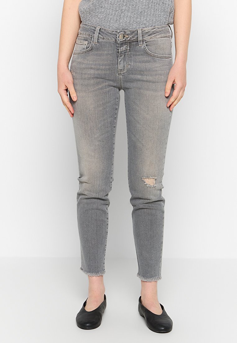 closed Slim fit jeans grijs