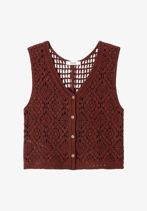 Promod, BOLÉRO AU CROCHET - Gilet - terre de sienne