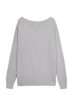 CON SCOLLATURA A BARCHETTA - Pullover - grigio