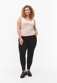 Zizzi DEHNBARES MIT ZWEI-WEGE-FUNKTION - Top - silver gray