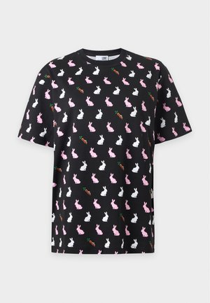 Love Moschino, BUNNY - Тениска с щампа - black