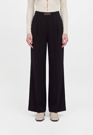 ONLY Tall, ONLSABELLA YO BUCLE STRAIGHT - Панталони - black