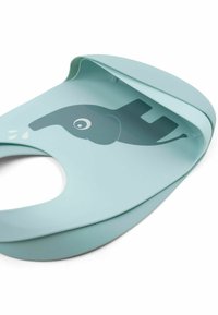 Pehmeast sinisest silikoonist taldrik, millel on elevandi kujundus. Omab laia taskut toidu püüdmiseks ja on kergesti puhastatav. Ümarate servadega, paindlik materjal.