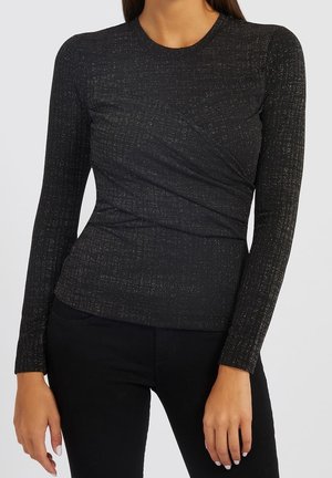 Langærmet T-shirt - black