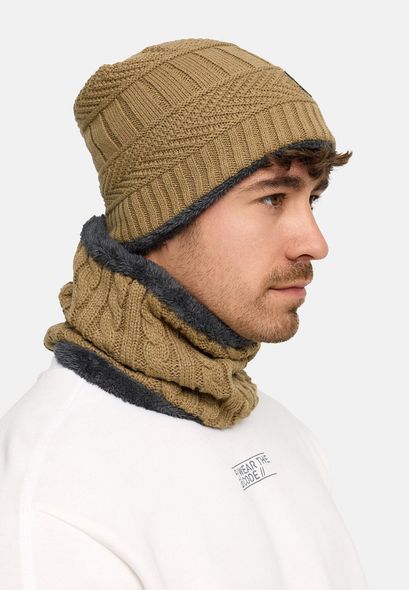 McBEANIE berretto beanie lana maglia con pile interno