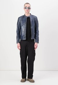 Belstaff OUTLAW - Δερμάτινο μπουφάν - insignia blue