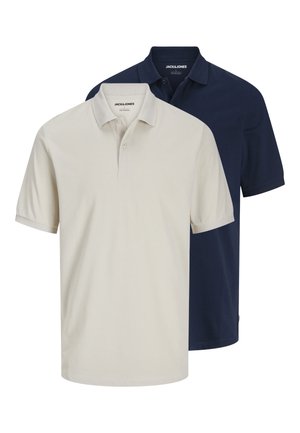 Jack & Jones, JJKANE 2 PACK - Poloshirts - navy blazer/moonbeam