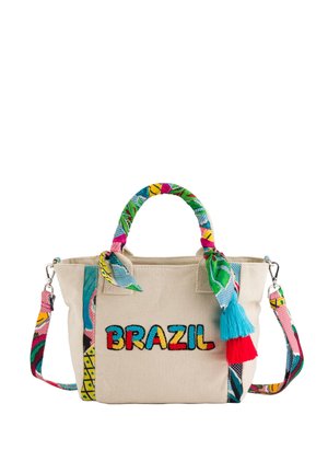 BRAZIL - Bolso de mano - cream/multicolor