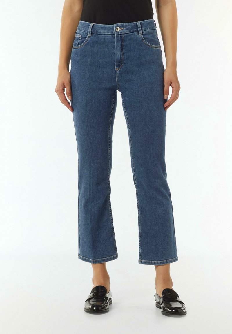 comma Flared-farkut - dark-blue denim