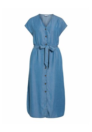 VILA, Midi VIMAIA Short sleeved - Jeanskleid - medium blue denim