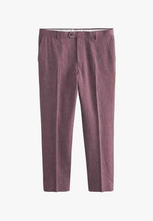 Next SLIM FIT LINEN BLEND - Pantaloni - pink