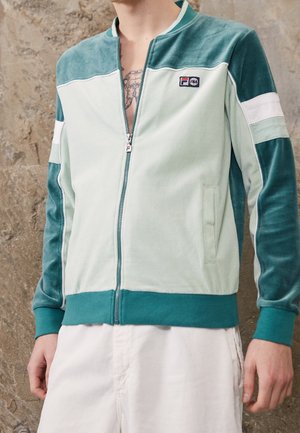 Sweater met rits - dark green