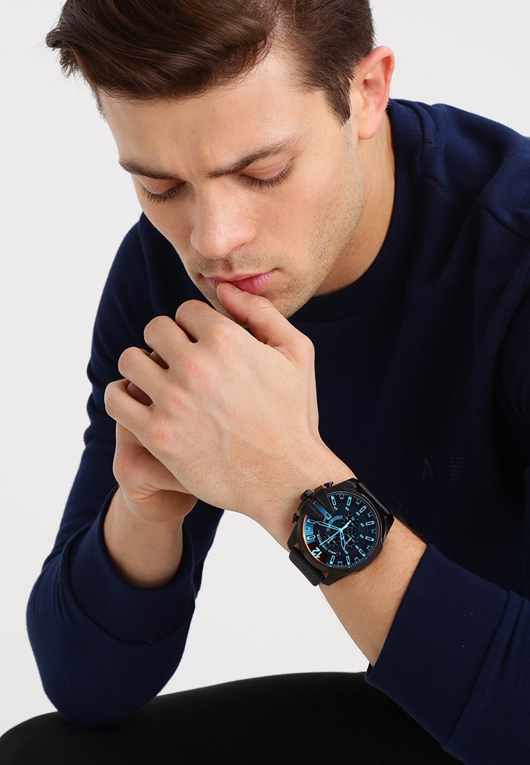 Montre Basket Diesel Homme Zalando Diesel LG RD BLK BLK ST Montre