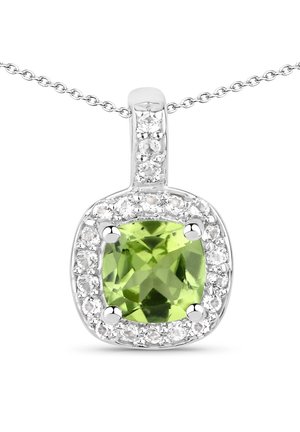 MIT PERIDOT TOPAS WEISS RAFAE - Halskæder - silberfarben