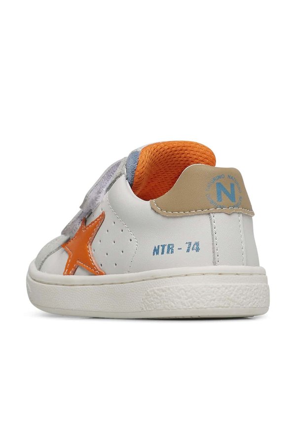 Lauflernschuh – weiß blau