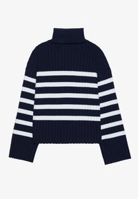 Anna Field Strikkegenser - dark blue/off-white