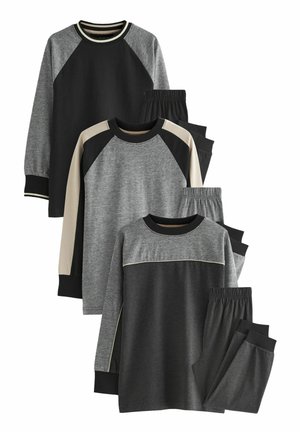 3 PACK SET - Pidžaamakomplekt - black white