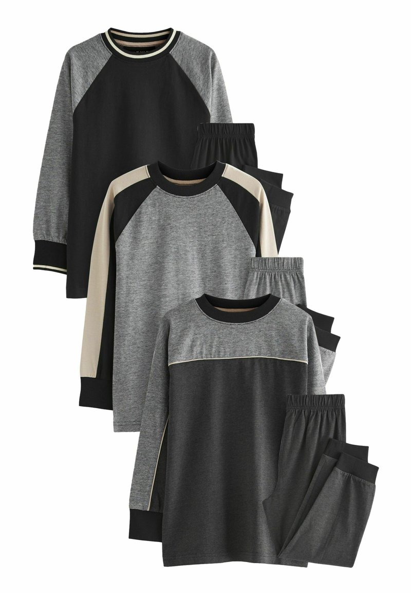 Next 3 PACK SET - Pyjama - black white