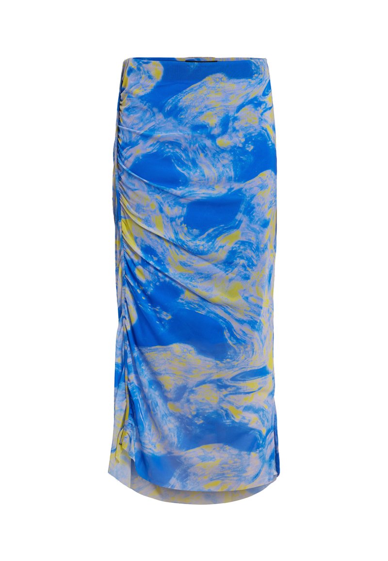 AllSaints Kokerrok blauw AllSaints Kokerrok blauw