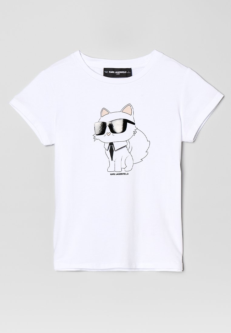 Karl Lagerfeld T-shirt print wit