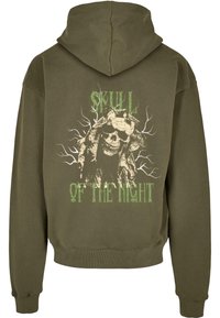 Merchcode HALLOWEEN  SKULL OF THE NIGHT V2  - Felpa con cappuccio - olive