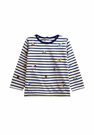 JoJo Maman Bébé, EMBROIDERED TOP - Langærmet T-shirt - navy blue floral