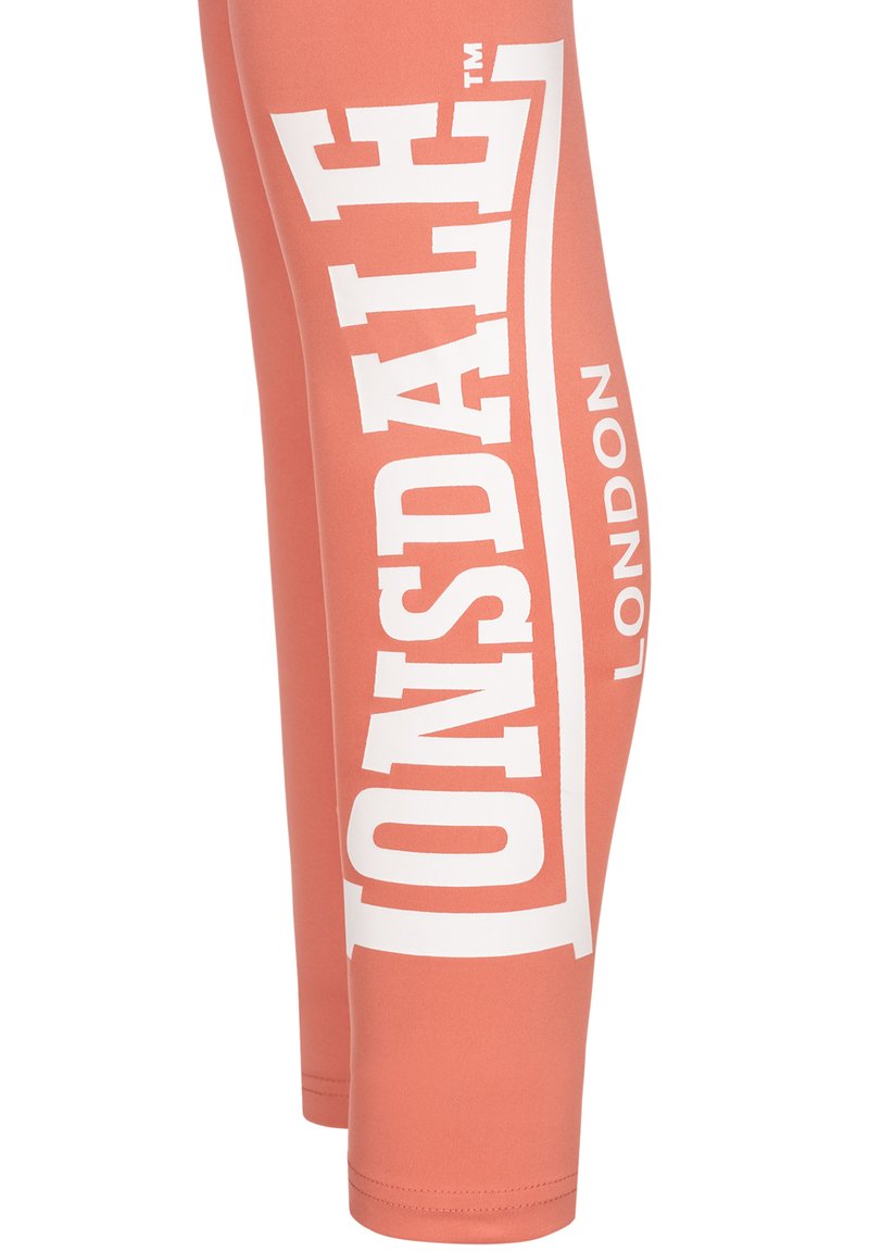 Lonsdale SEMLEY Legging (type pantalon) terracotta white/rouge