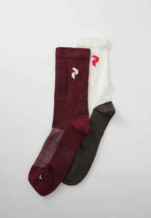 HIKING SOCK UNISEX 2 PACK - Sportinės kojinės - offwhite/vertical zenith