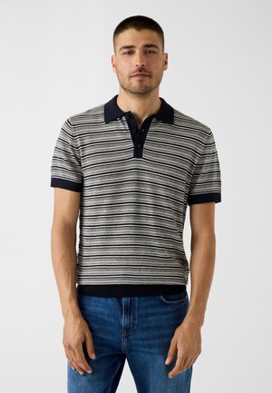 Guess, GESTREIFTER POLOPULLOVER - Polo - blau
