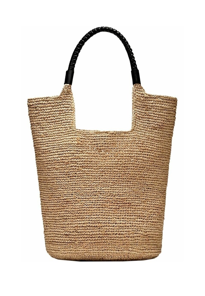 Massimo Dutti Shoppingväska - beige