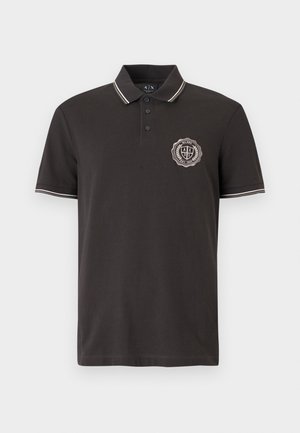 Armani Exchange, SHIRT SLIM - Poloshirts - licorice